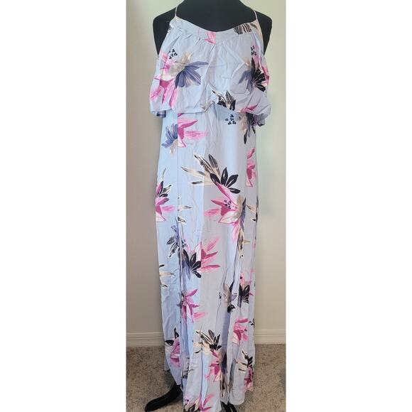 O'Neill Milly Halter Maxi Dress Small Boho Floral Open Back – EUC - Picture 3 of 9